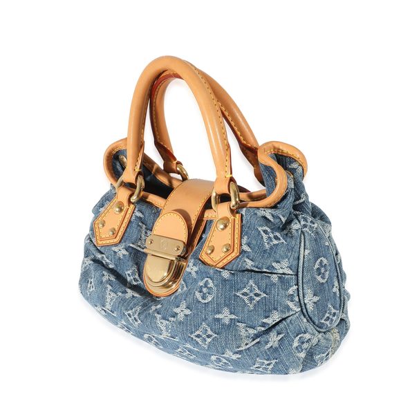 Louis Vuitton Blue Monogram Denim Pleaty Bag - Picture 2 of 5
